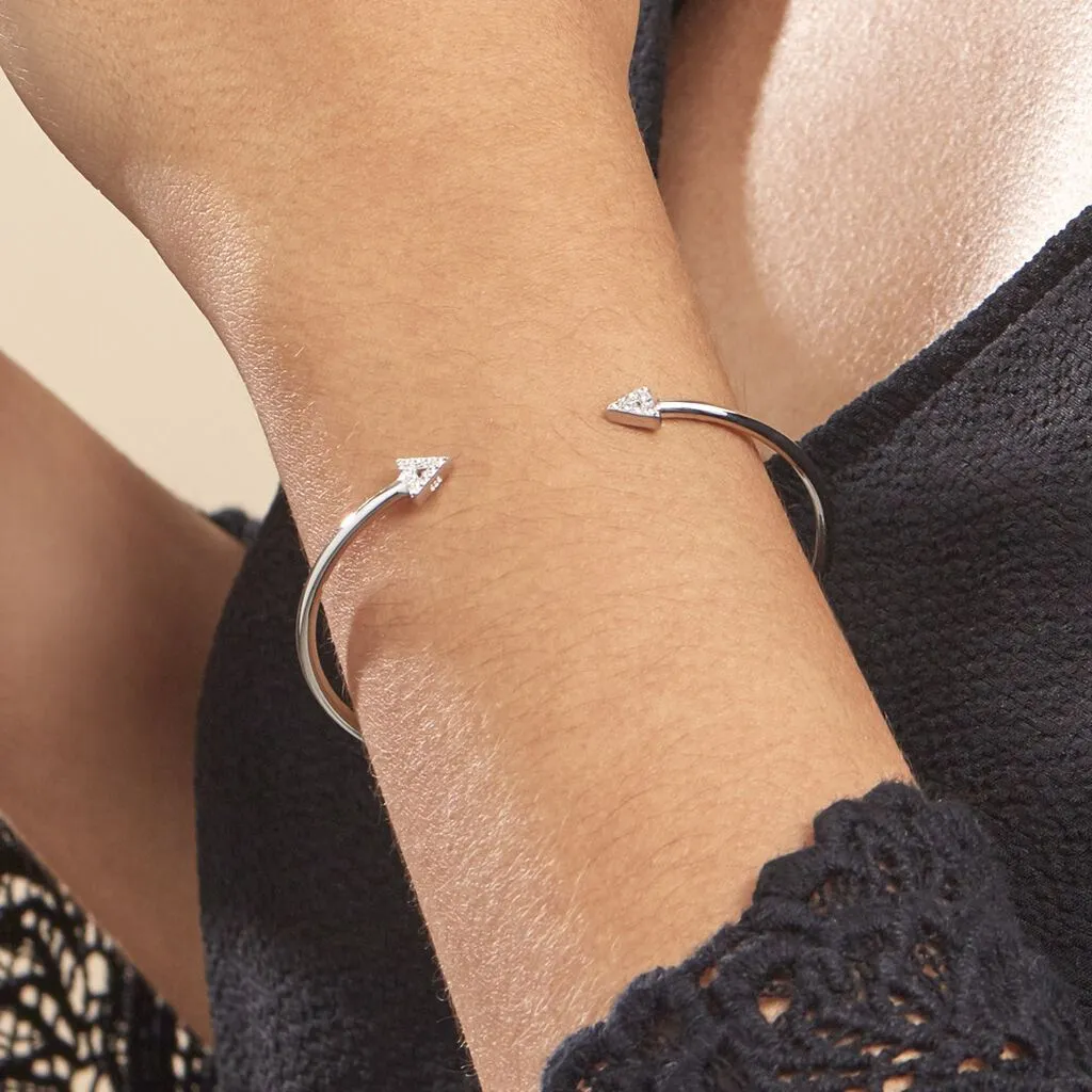 Histoire D'Or Bracelet Jonc Danae Argent Blanc Oxyde De Zirconium – Image 4