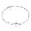 Histoire D'Or Bracelet Leila Argent Blanc Oxyde De Zirconium