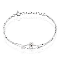 Histoire D'Or Bracelet Leila Argent Blanc Oxyde De Zirconium