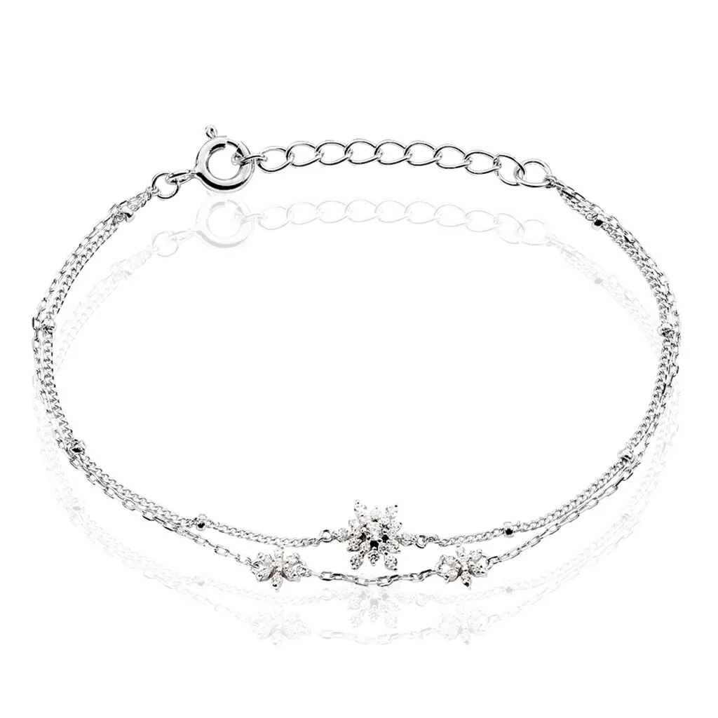Histoire D'Or Bracelet Leila Argent Blanc Oxyde De Zirconium