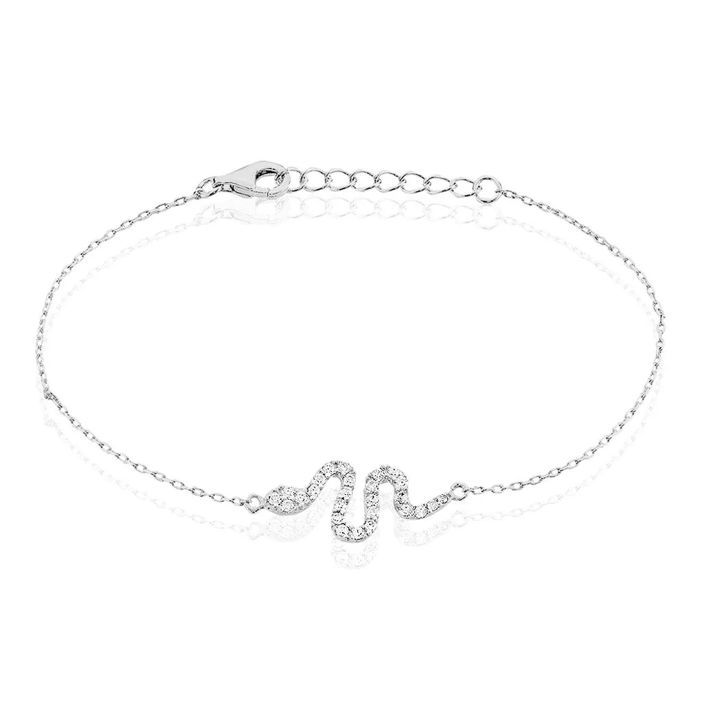 Histoire D'Or Bracelet Eponine Argent Blanc Oxyde De Zirconium