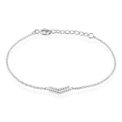 Histoire D'Or Bracelet Irina Argent Blanc Oxyde De Zirconium