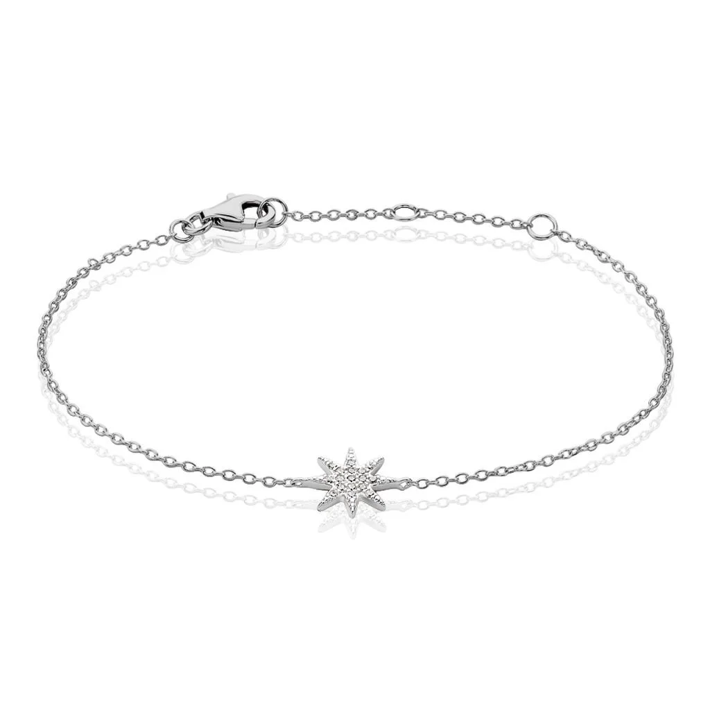 Histoire D'Or Bracelet Sarida Argent Blanc Oxyde De Zirconium