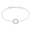 Histoire D'Or Bracelet Calandra Argent Blanc Oxyde De Zirconium