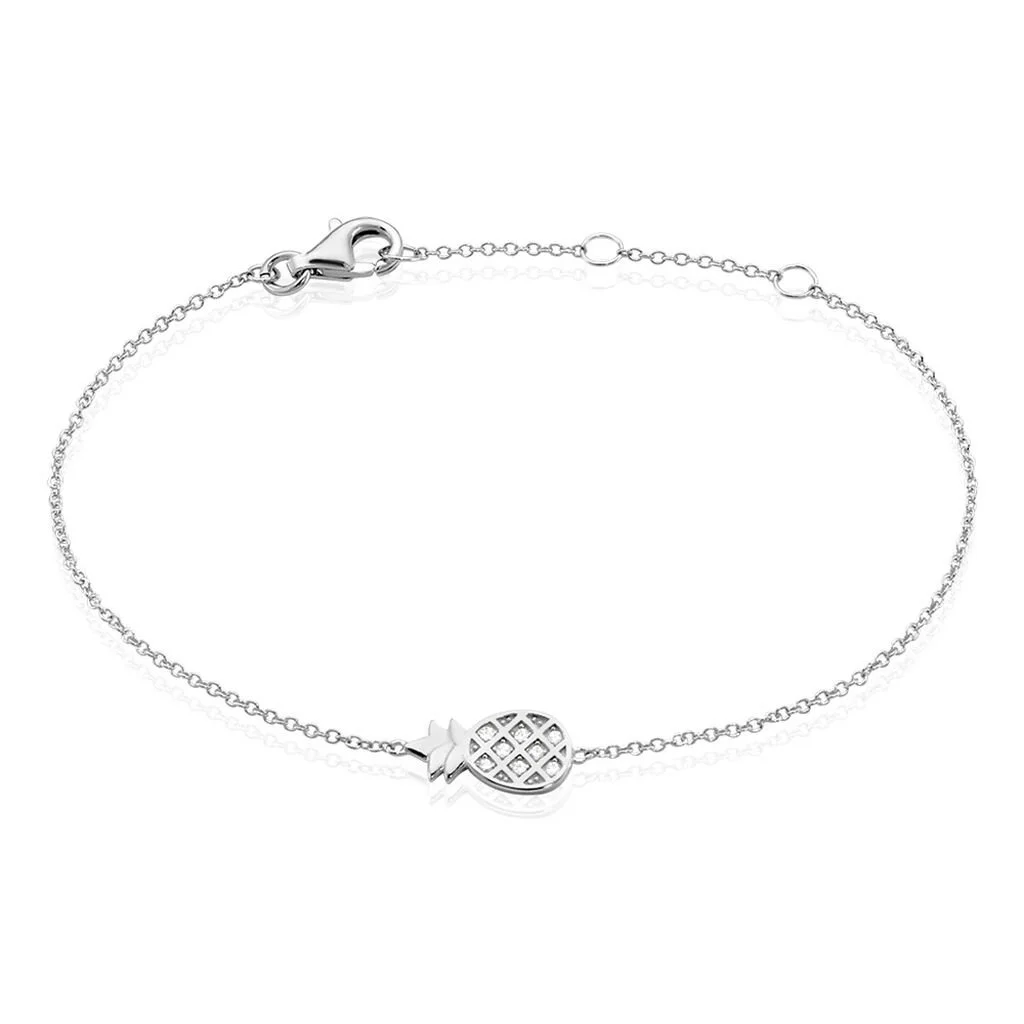 Histoire D'Or Bracelet Harold Argent Blanc Oxyde De Zirconium