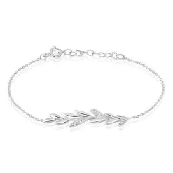 Histoire D'Or Bracelet Andeol Argent Blanc Oxyde De Zirconium