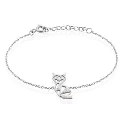 Histoire D'Or Bracelet Junien Argent Blanc Oxyde De Zirconium