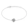 Histoire D'Or Bracelet Anasthase Argent Blanc Oxyde De Zirconium