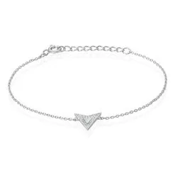 Histoire D'Or Bracelet Moric Argent Blanc Oxyde De Zirconium Nacre