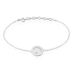 Histoire D'Or Bracelet Araroundus Argent Blanc Oxyde De Zirconium