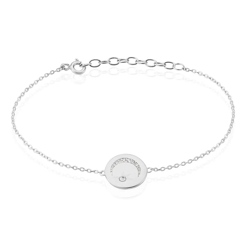 Histoire D'Or Bracelet Araroundus Argent Blanc Oxyde De Zirconium