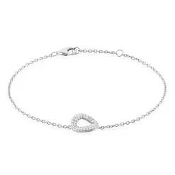 Histoire D'Or Bracelet Argent Blanc Irenaeus Oxydes De Zirconium