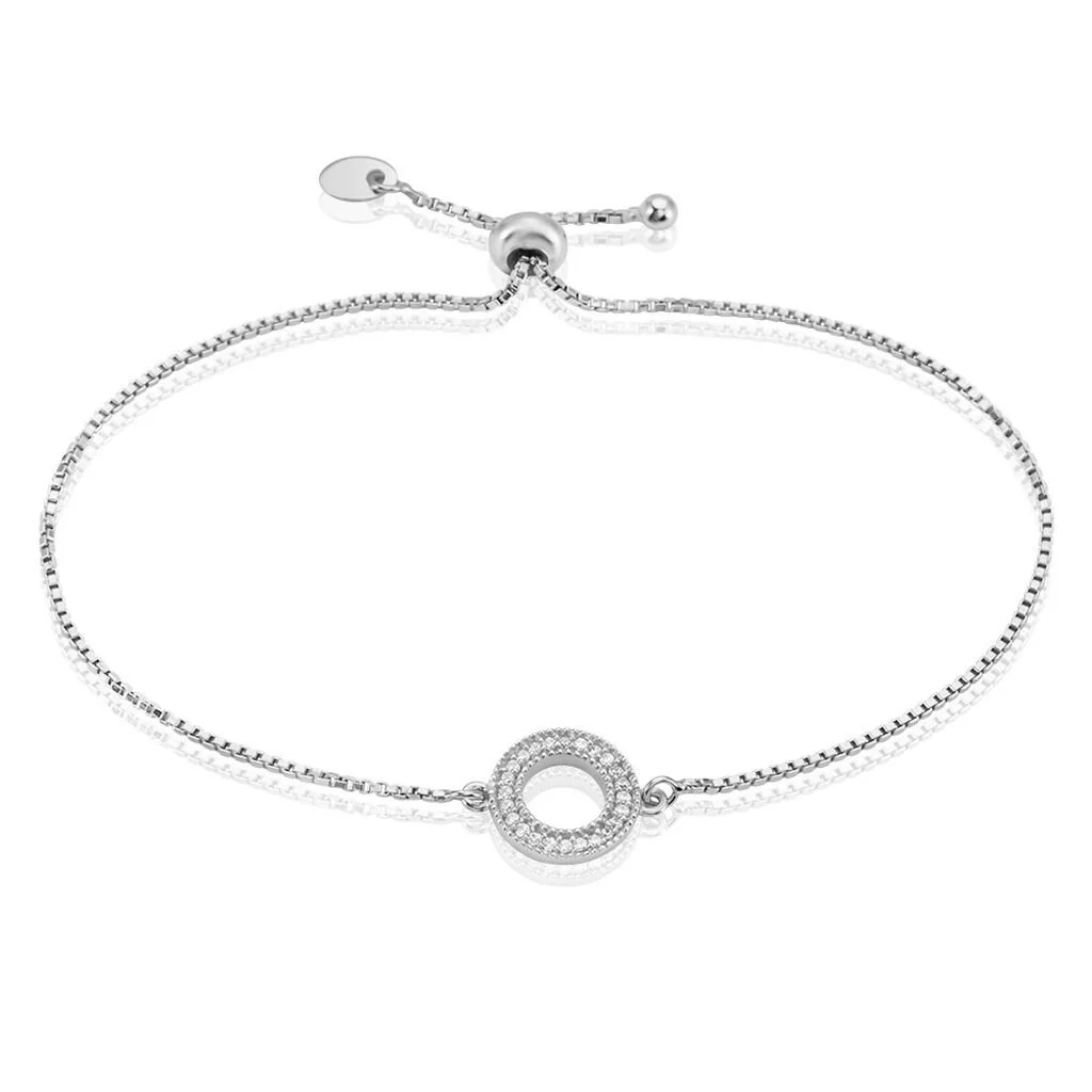Histoire D'Or Bracelet Argent Blanc Anrai Oxydes De Zirconium