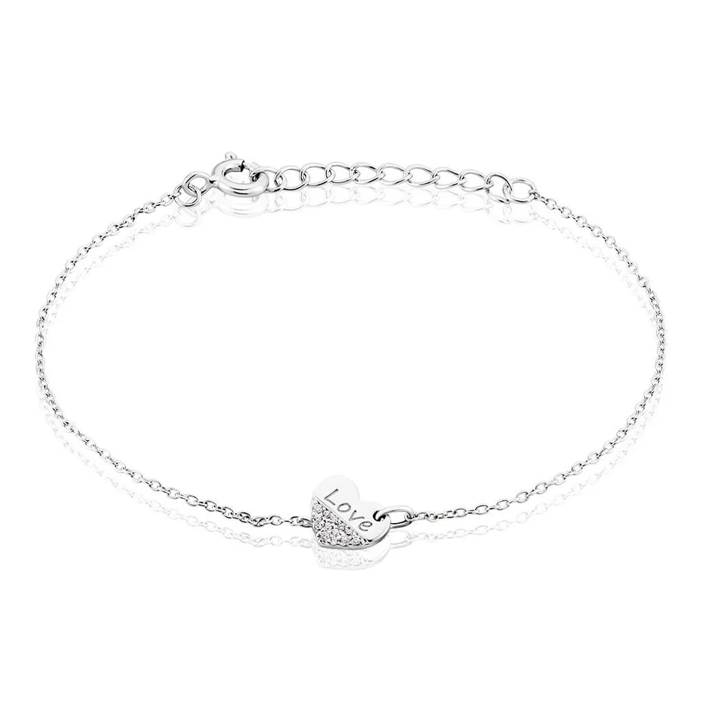 Histoire D'Or Bracelet Argent Blanc Alphonzo Oxydes De Zirconium