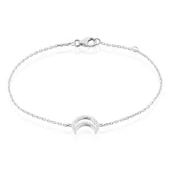 Histoire D'Or Bracelet Aisha Argent Blanc Oxyde De Zirconium