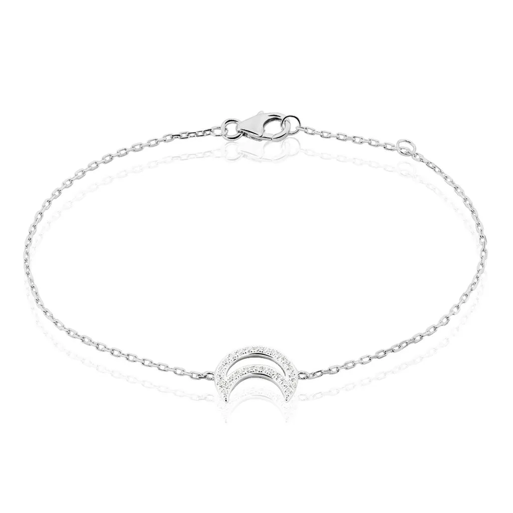 Histoire D'Or Bracelet Aisha Argent Blanc Oxyde De Zirconium