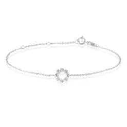 Histoire D'Or Bracelet Nostra Argent Blanc Oxyde De Zirconium