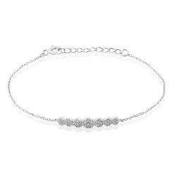 Histoire D'Or Bracelet Lerzan Argent Blanc Oxyde De Zirconium