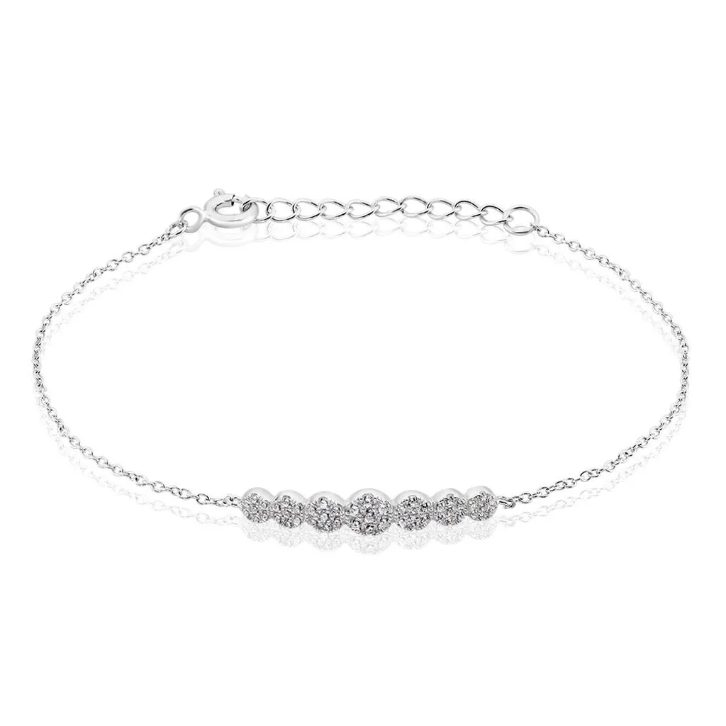 Histoire D'Or Bracelet Lerzan Argent Blanc Oxyde De Zirconium