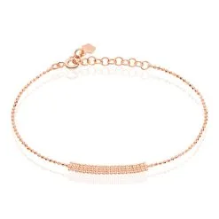 Histoire D'Or Bracelet Capucine Argent Rose