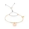 Histoire D'Or Bracelet Jonc Tam Argent Rose