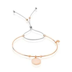 Histoire D'Or Bracelet Jonc Tam Argent Rose