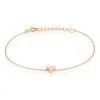 Histoire D'Or Bracelet Tallulah Argent Rose Pierre De Synthese