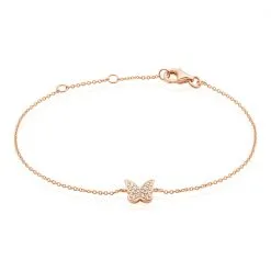 Histoire D'Or Bracelet Anne-lise Argent Rose Oxyde De Zirconium