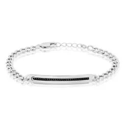 Histoire D'Or Bracelet Identité Argent Edgar