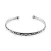 Histoire D'Or Bracelet Jonc Oscaro Argent Gris