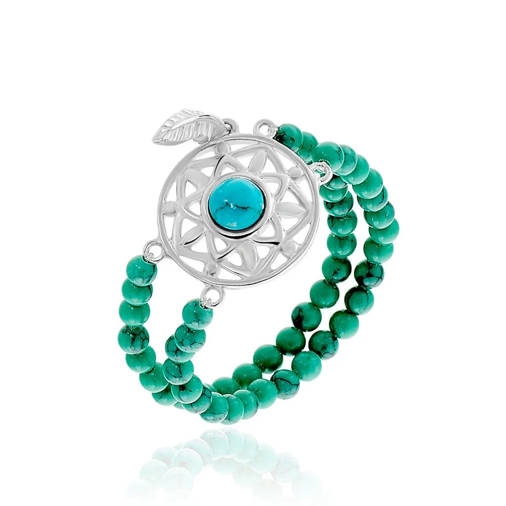 Histoire D'Or Bague Rojin Argent Blanc Pierre De Synthese