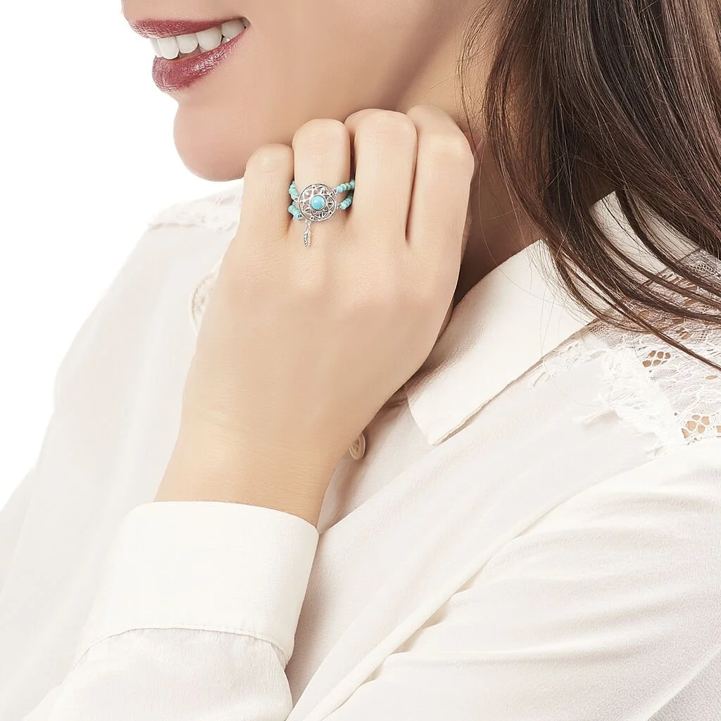 Histoire D'Or Bague Rojin Argent Blanc Pierre De Synthese – Image 4