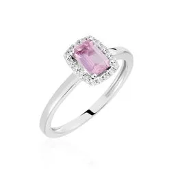 Histoire D'Or Bague Solitaire Aladin Argent Oxyde De Zirconium