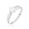Histoire D'Or Bague Solitaire Essie Argent Blanc Oxyde De Zirconium