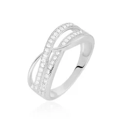 Histoire D'Or Bague Nauri Argent Blanc Oxyde De Zirconium