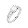 Histoire D'Or Bague Solitaire Mady Argent Blanc Oxyde De Zirconium