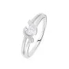 Histoire D'Or Bague Lyse Argent Blanc Oxyde De Zirconium