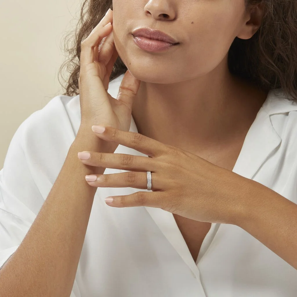 Histoire D'Or Bague Kaycee Argent Blanc Oxyde De Zirconium – Image 5