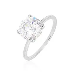 Histoire D'Or Bague Solitaire Gatiane Argent Oxyde De Zirconium