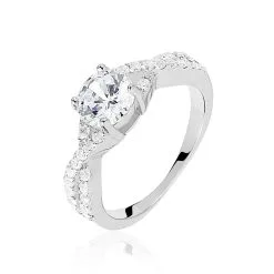 Histoire D'Or Bague Karin Argent Blanc Oxyde De Zirconium
