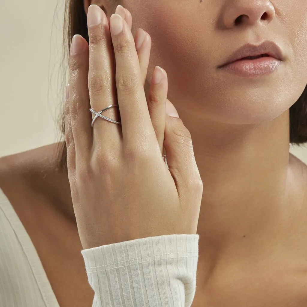 Histoire D'Or Bague Miya Argent Blanc Oxyde De Zirconium – Image 5