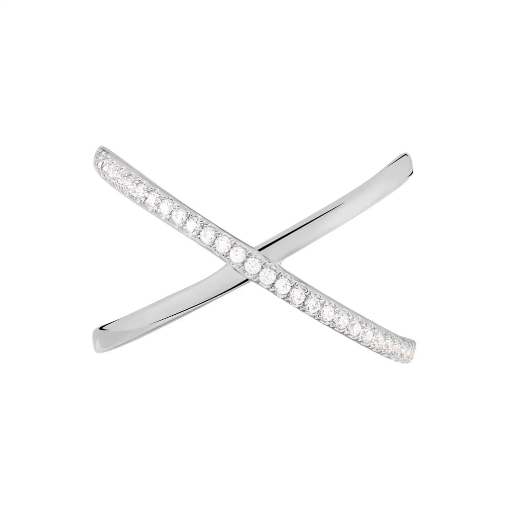 Histoire D'Or Bague Miya Argent Blanc Oxyde De Zirconium – Image 2