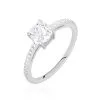 Histoire D'Or Bague Solitaire Celina Argent Blanc Oxyde De Zirconium