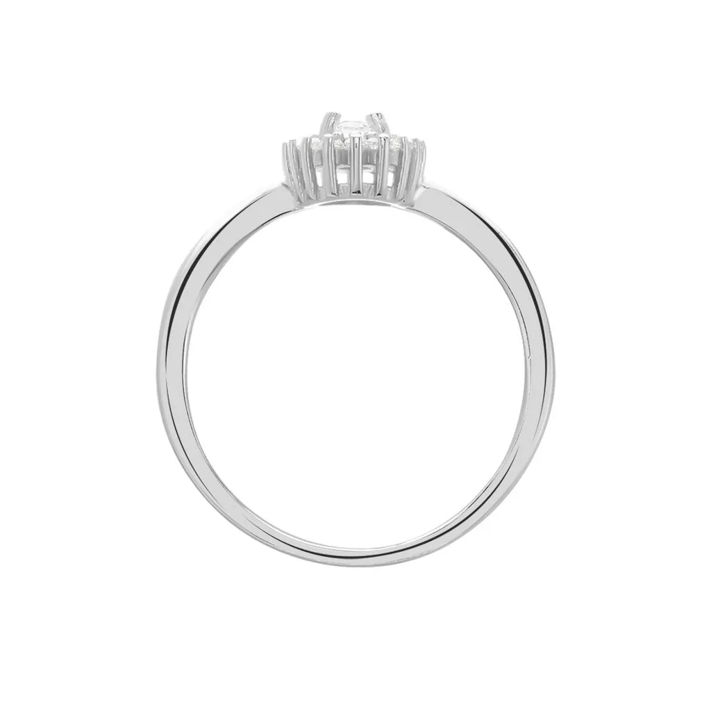 Histoire D'Or Bague Solitaire Shandrany Argent Blanc Oxyde De Zirconium – Image 3