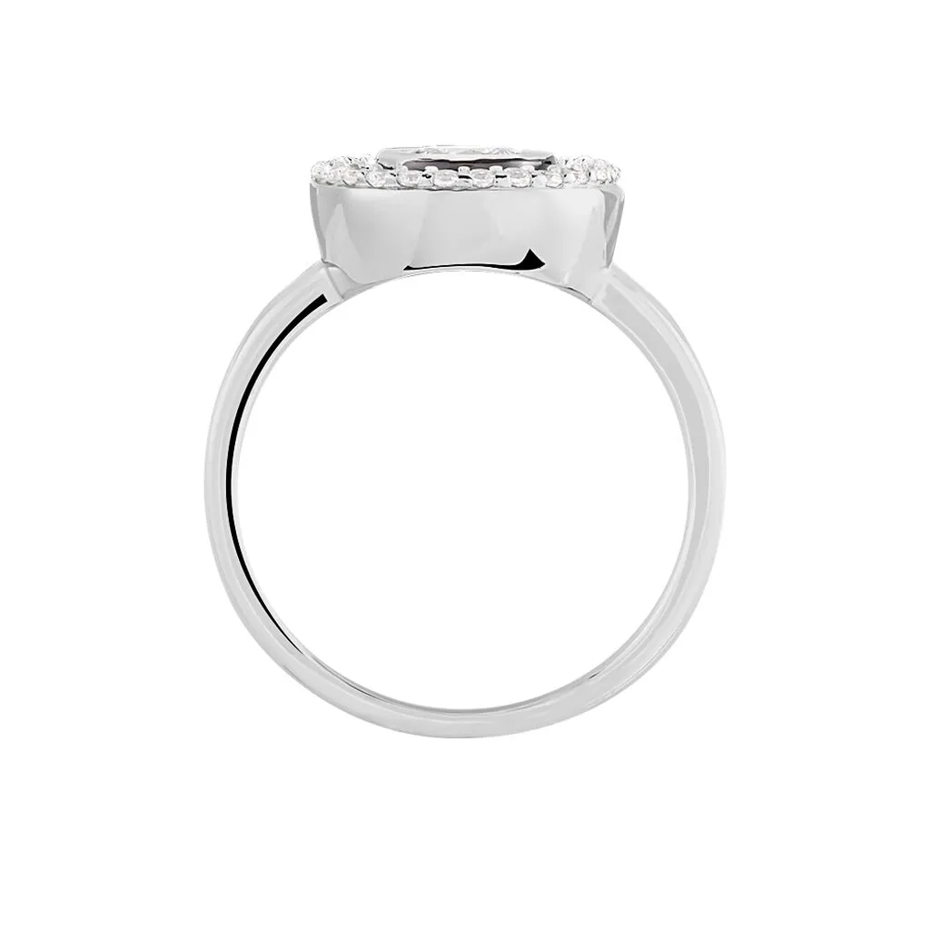 Histoire D'Or Bague Solitaire Aliou Argent Blanc Oxyde De Zirconium – Image 3