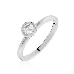 Histoire D'Or Bague Alejandro Argent Blanc Oxyde De Zirconium