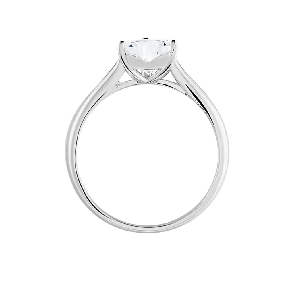 Histoire D'Or Bague Solitaire Geranium Argent Blanc Oxyde De Zirconium – Image 3