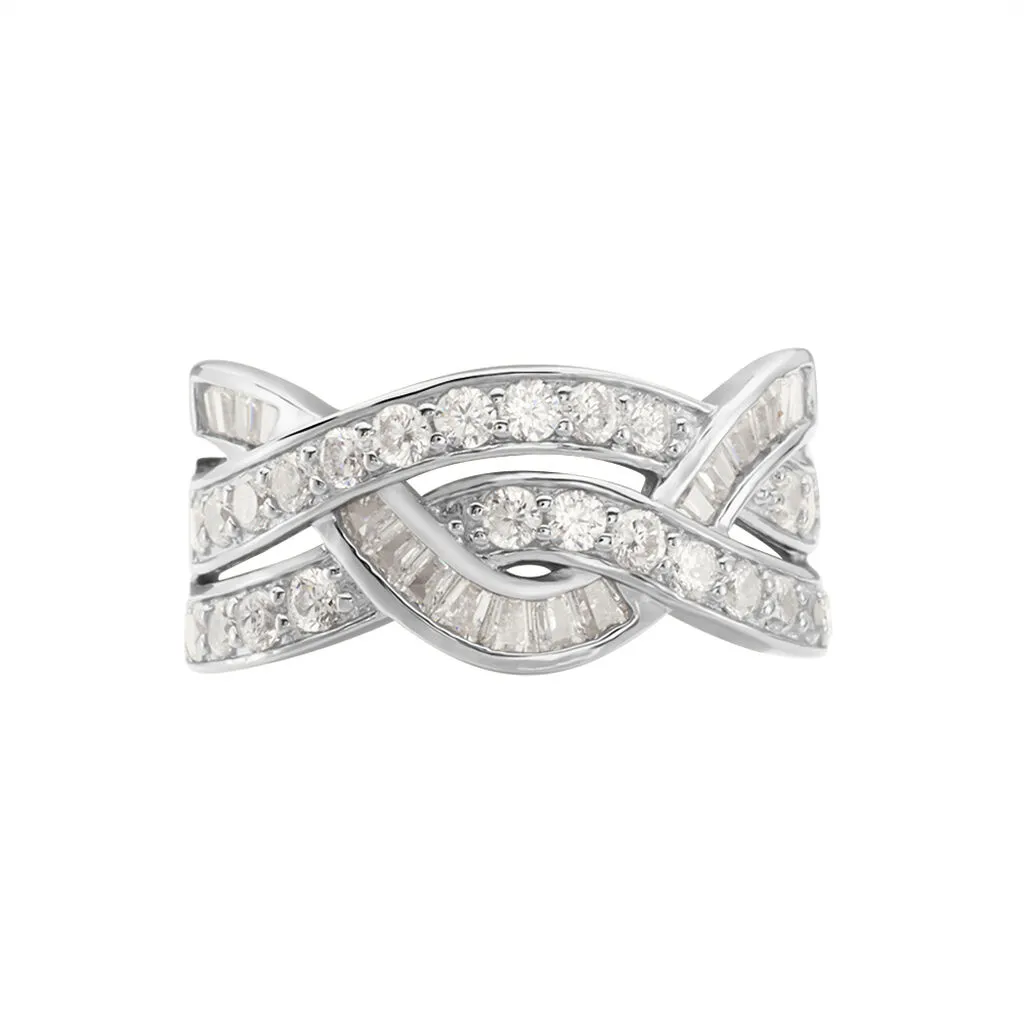 Histoire D'Or Bague Audon Argent Blanc Oxydes De Zirconium – Image 2