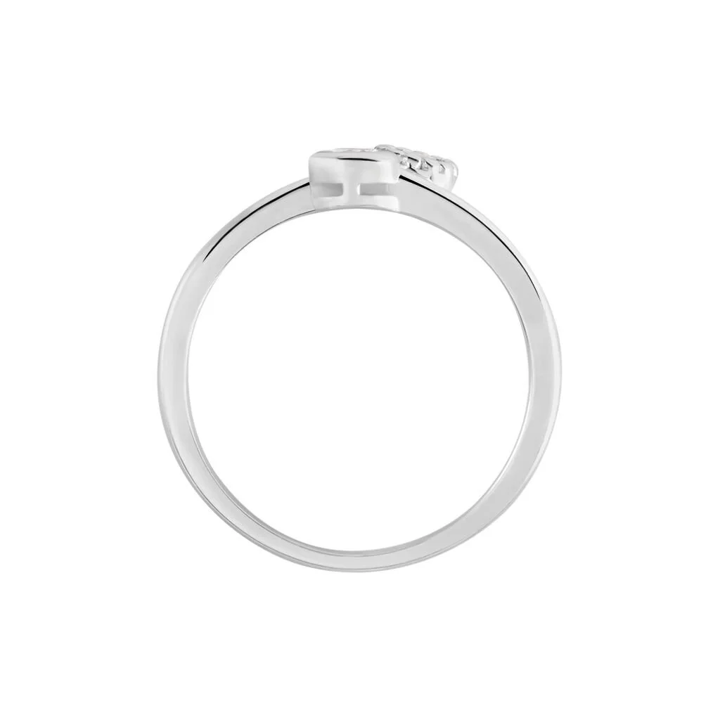 Histoire D'Or Bague Ajustable Mechte 1 Argent Blanc Oxyde De Zirconium – Image 3