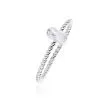 Histoire D'Or Bague Solitaire Nellette Argent Oxyde De Zirconium